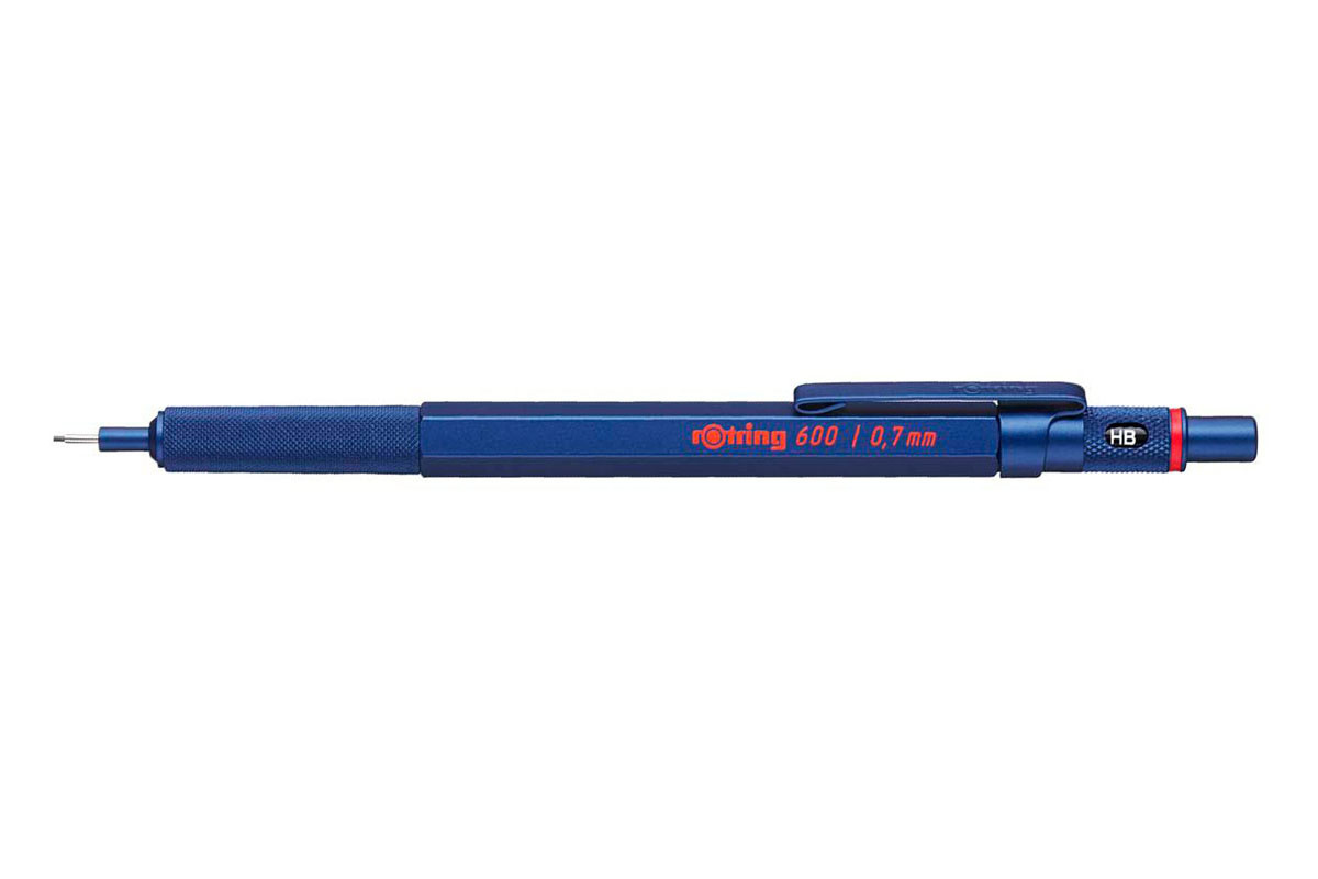 Rotring 600 0.7mm Blauw Vulpotlood